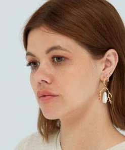 Zoe and Morgan Mutiara Pearl Gold Earrings 7 Zoe and Morgan Mutiara Pearl Gold Earrings