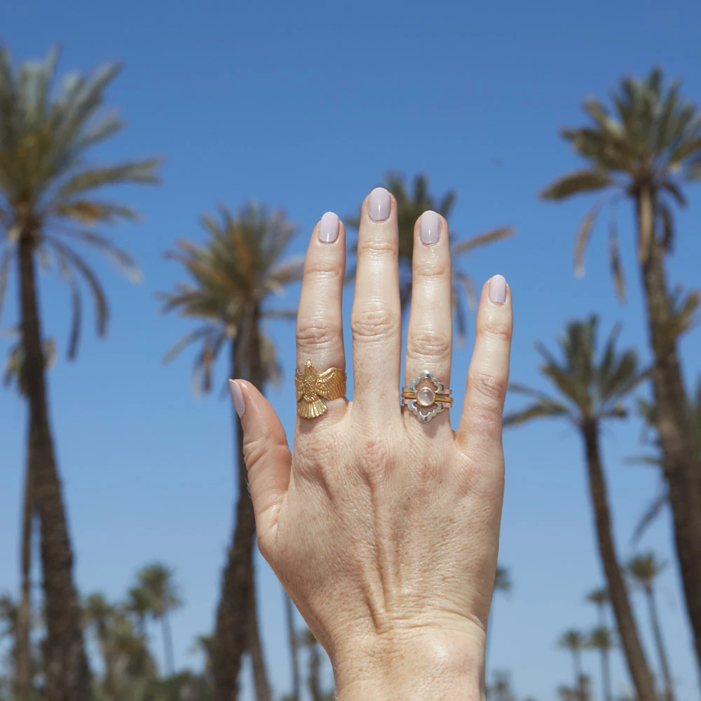 Zoe and Morgan Gold Falcon Ring 2 Zoe and Morgan Gold Falcon Ring