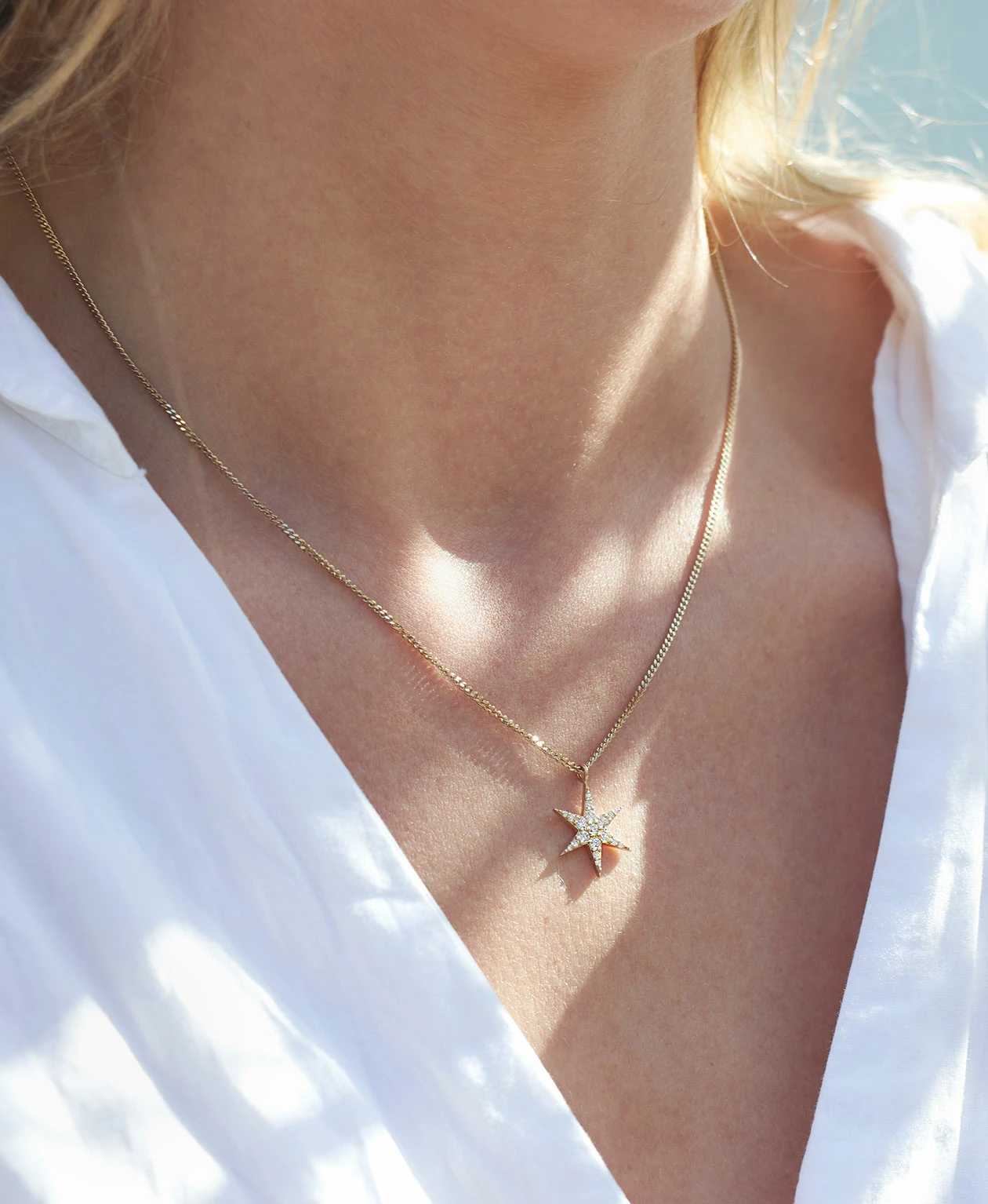 Zoe and Morgan Gold Anahata Star Diamond Necklace 4 Zoe and Morgan Gold Anahata Star Diamond Necklace