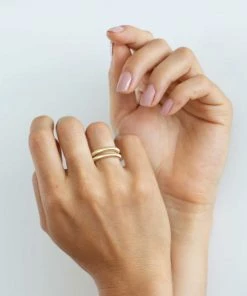 Zoe and Morgan Tasa Ring Gold 9 Zoe and Morgan Tasa Ring Gold