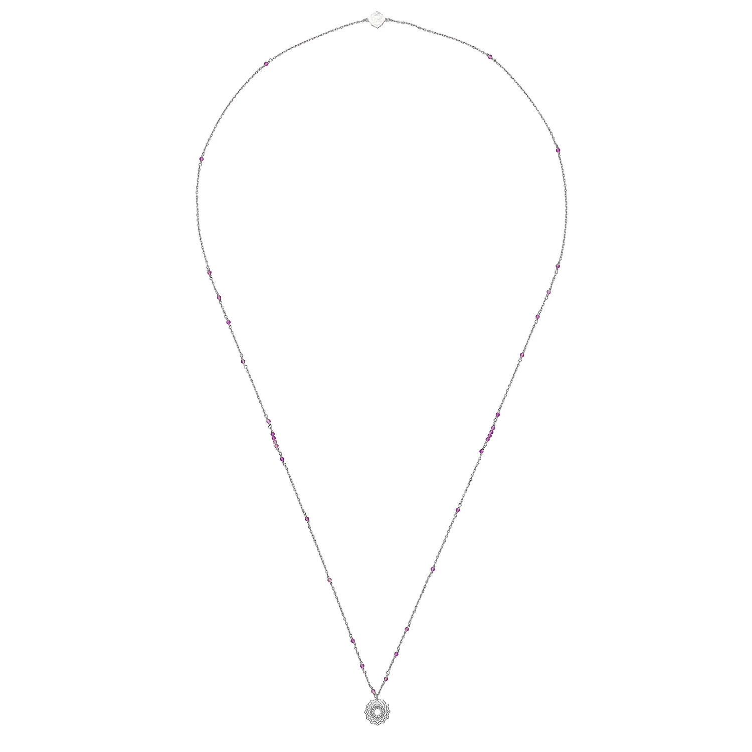 Zoe and Morgan Amethyst Crown Chakra Mala Silver Chakra Necklace 2 Zoe and Morgan Amethyst Crown Chakra Mala Silver Chakra Necklace