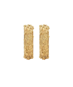 Zoe and Morgan Mini Komodo Gold Earrings