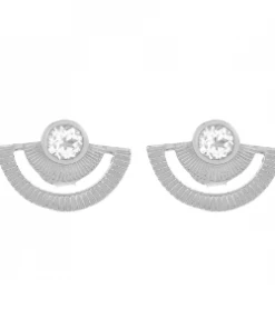 Zoe and Morgan Silver With White Zircon Golden Hour Earrings 7 Zoe and Morgan Silver With White Zircon Golden Hour Earrings