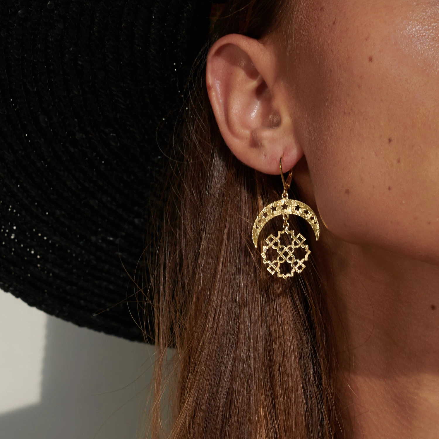 Zoe and Morgan Gold Essaouira Earrings 3 Zoe and Morgan Gold Essaouira Earrings