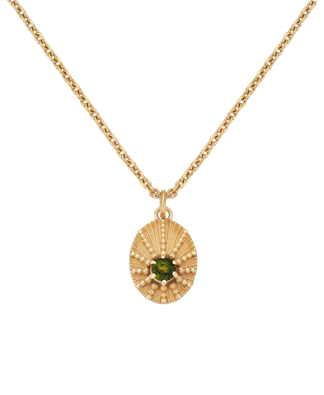 Zoe and Morgan Kina Chrome Diopside Necklace Gold 2 Zoe and Morgan Kina Chrome Diopside Necklace Gold