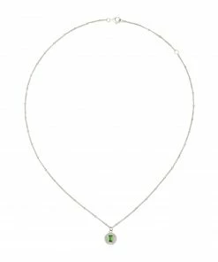 Zoe and Morgan Vera Necklace Silver with Chrome Diopside 9 Zoe and Morgan Vera Necklace Silver with Chrome Diopside