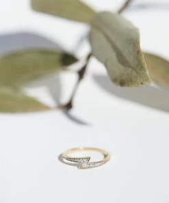 Zoe and Morgan Zap Diamond Gold Ring