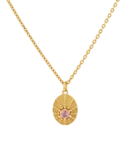 Zoe and Morgan Kina Necklace Gold and Pink Tourmaline 7 Zoe and Morgan Kina Necklace Gold and Pink Tourmaline