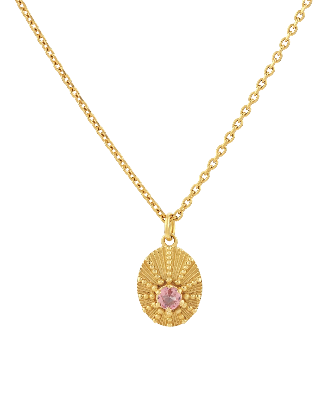 Zoe and Morgan Kina Necklace Gold and Pink Tourmaline 3 Zoe and Morgan Kina Necklace Gold and Pink Tourmaline