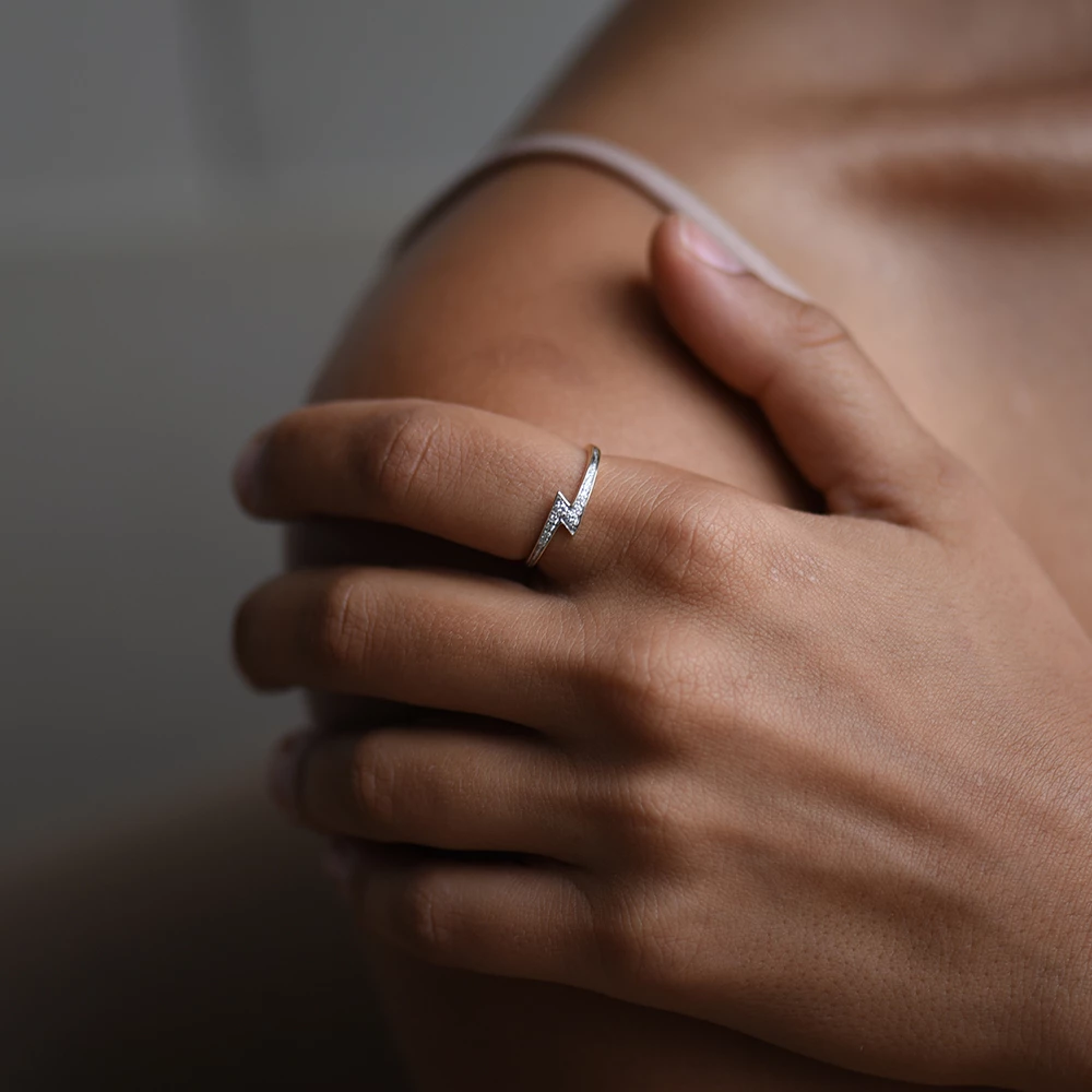 Zoe and Morgan Zap White Gold Diamond Ring 2 Zoe and Morgan Zap White Gold Diamond Ring