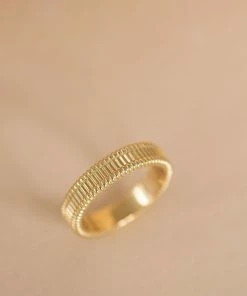 Zoe and Morgan Connected Stacker Gold Ring