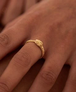 Zoe and Morgan Gold Eternity Snake Ring 8 Zoe and Morgan Gold Eternity Snake Ring