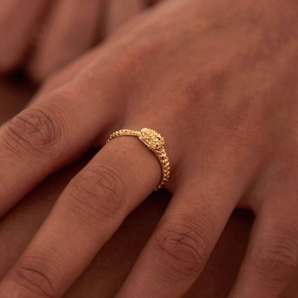 Zoe and Morgan Gold Eternity Snake Ring 4 Zoe and Morgan Gold Eternity Snake Ring