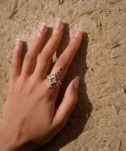 Zoe and Morgan Talitha Ring Silver