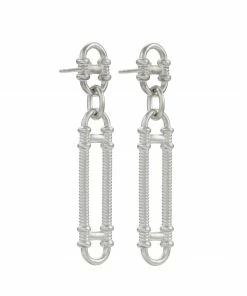 Zoe and Morgan Prana Earrings Silver