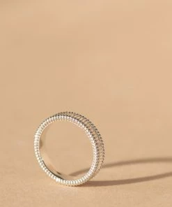 Zoe and Morgan Connected Stacker Silver Ring