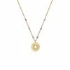 Zoe and Morgan Amethyst Crown Mala Gold Chakra Necklace