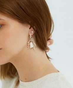 Zoe and Morgan Mutiara Pearl Silver Earrings