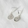 Zoe and Morgan Silver Eclipse Earrings