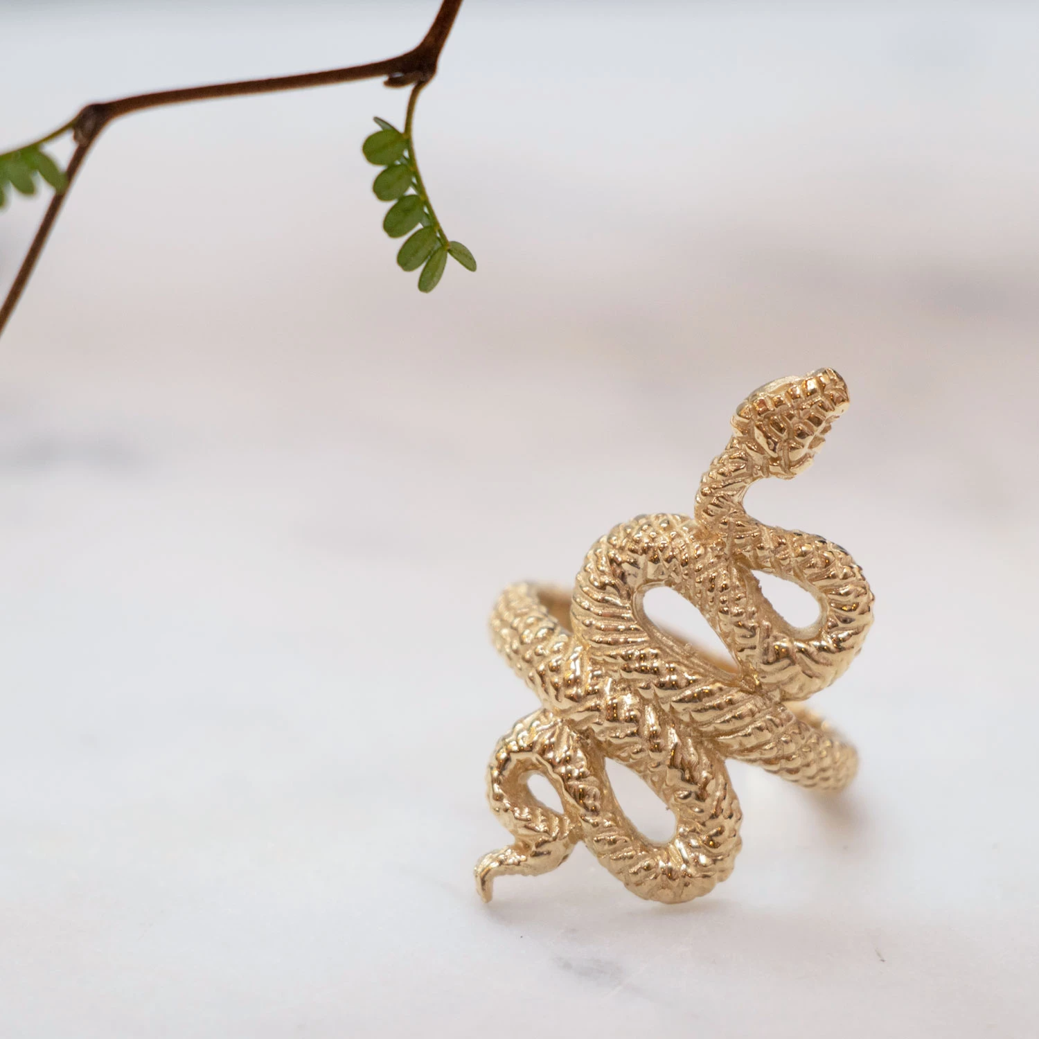Zoe and Morgan Kundalini Snake Gold Ring 1 Zoe and Morgan Kundalini Snake Gold Ring