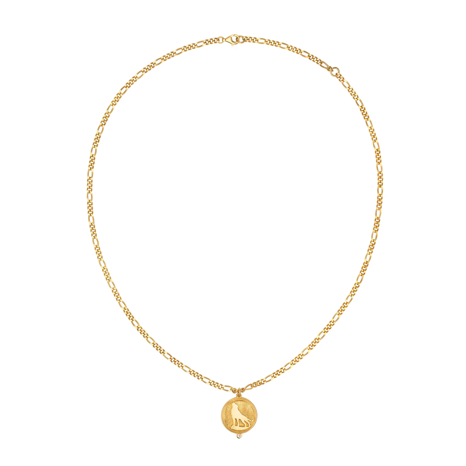 Zoe and Morgan Wild Necklace Gold with White Zircon 5 Zoe and Morgan Wild Necklace Gold with White Zircon