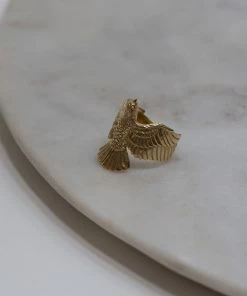 Zoe and Morgan Gold Falcon Ring