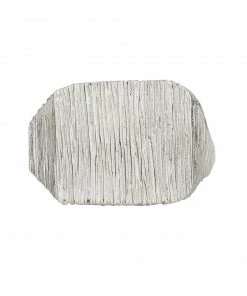 Zoe and Morgan Fine Lines Mens Signet Ring Silver