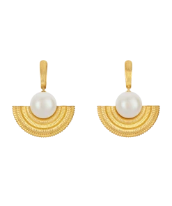 Zoe and Morgan Adella Gold and Pearl Earring 8 Zoe and Morgan Adella Gold and Pearl Earring