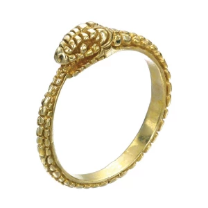 Zoe and Morgan Gold Eternity Snake Ring 1 Zoe and Morgan Gold Eternity Snake Ring