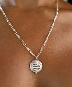 Zoe and Morgan Wisdom Necklace Silver with White Zircon 10 Zoe and Morgan Wisdom Necklace Silver with White Zircon