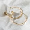 Zoe and Morgan Gold Snake Hoops