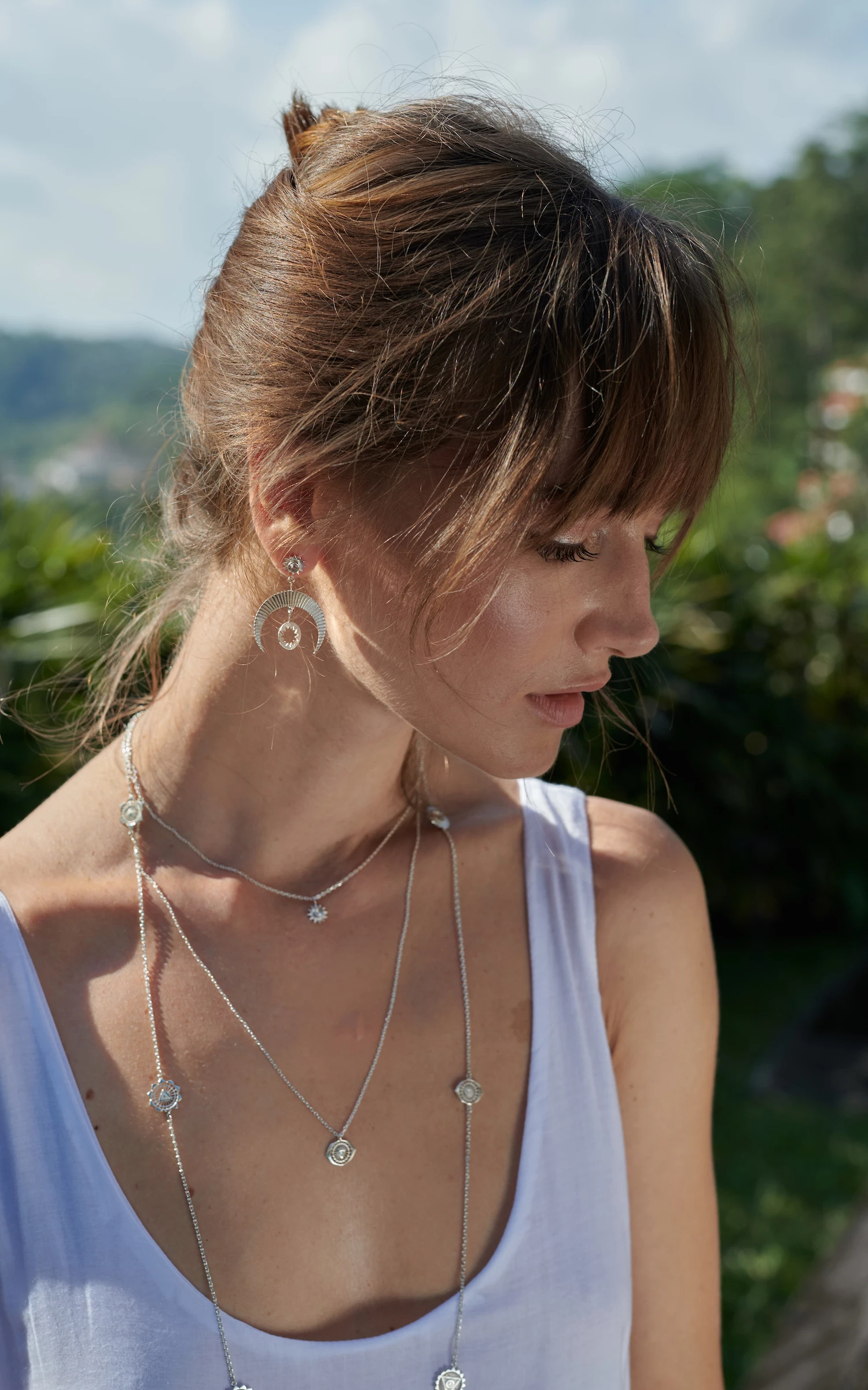 Zoe and Morgan Sixth Chakra Silver Necklace 4 Zoe and Morgan Sixth Chakra Silver Necklace