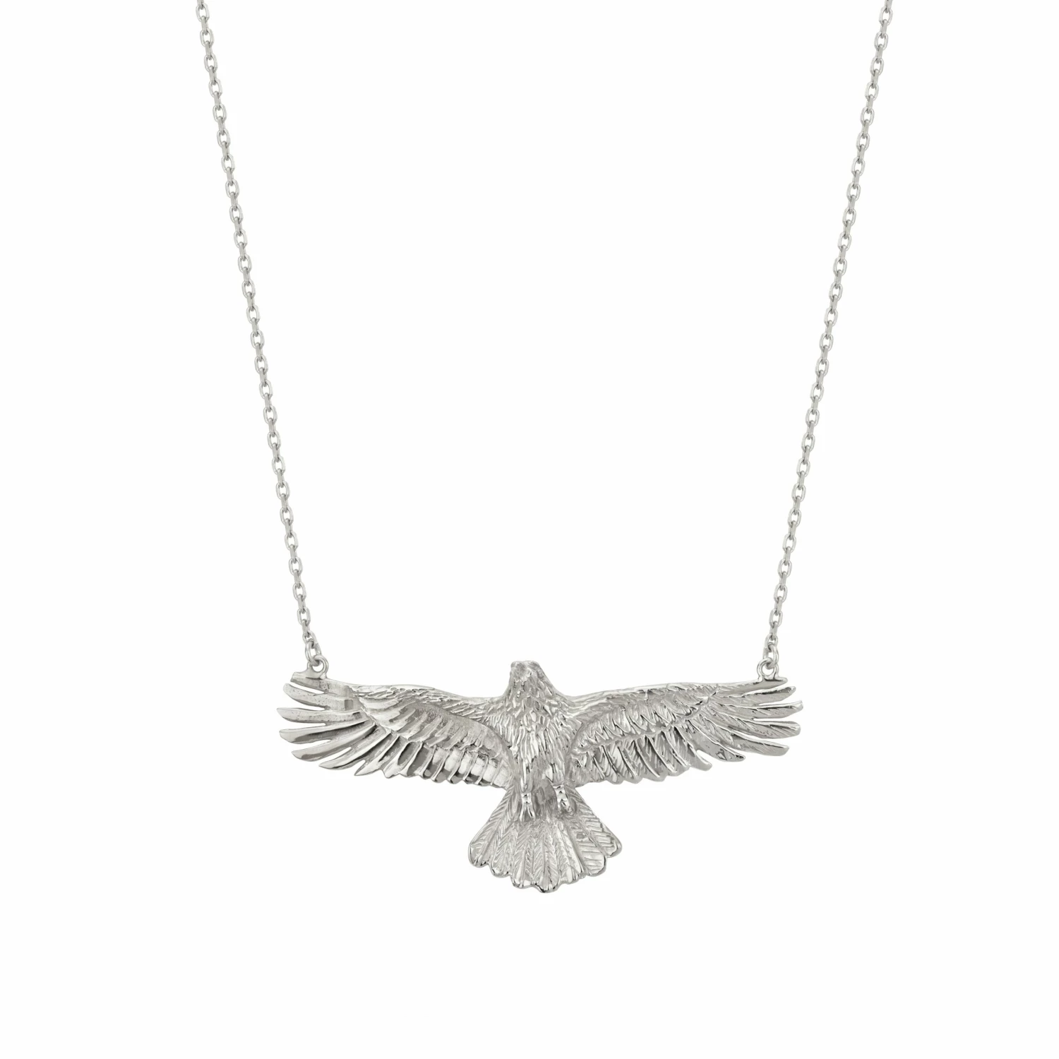 Zoe and Morgan Eagle Necklace Silver 5 Zoe and Morgan Eagle Necklace Silver