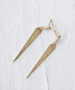 Zoe and Morgan Coralia Gold Earring