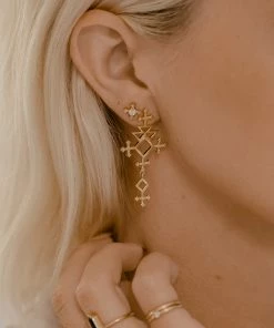 Zoe and Morgan Talitha Earrings Gold