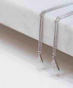 Zoe and Morgan Mini Pyramid Diamond Necklace