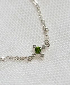 Zoe and Morgan Izil Bracelet Chrome Diopside Silver