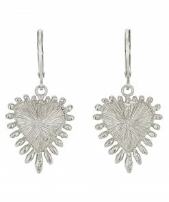 Zoe and Morgan Heart Rays Earrings Silver 7 Zoe and Morgan Heart Rays Earrings Silver