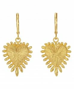 Zoe and Morgan Heart Rays Earrings Gold 8 Zoe and Morgan Heart Rays Earrings Gold