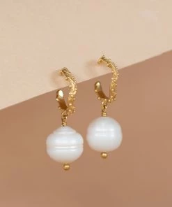 Zoe and Morgan Asahan Pearl Gold Earrings 7 Zoe and Morgan Asahan Pearl Gold Earrings